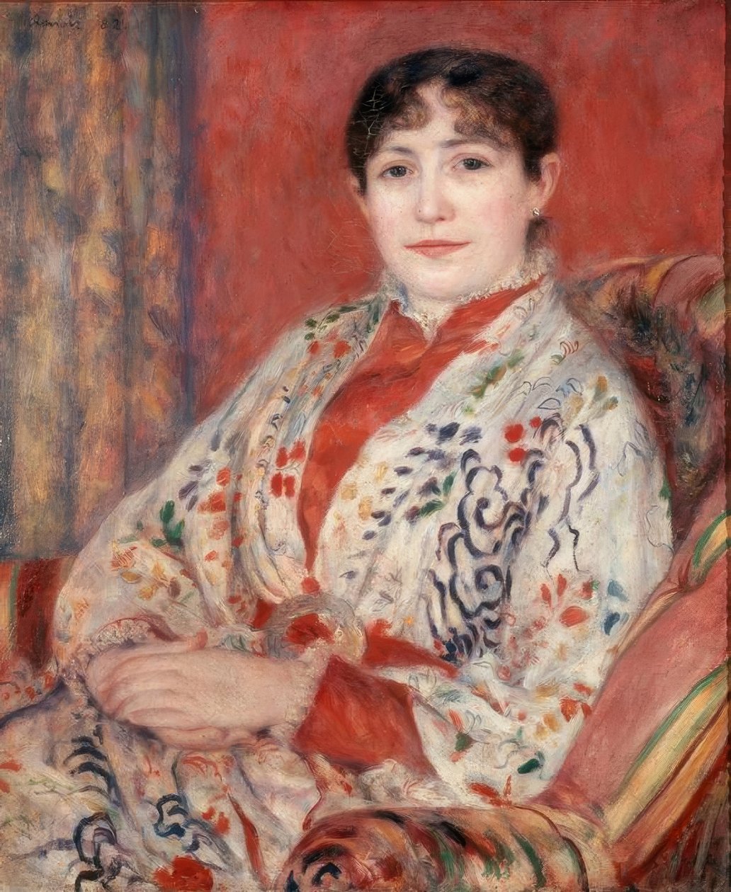 Portræt af Madame Leriaux af Pierre Auguste Renoir