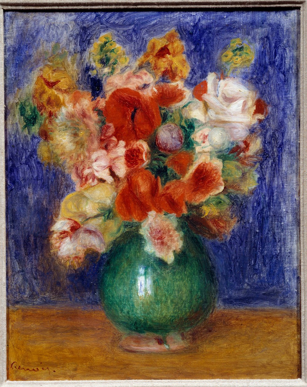 Buket blomster. Maleri af Pierre Auguste Renoir (1841-1919) af Pierre Auguste Renoir