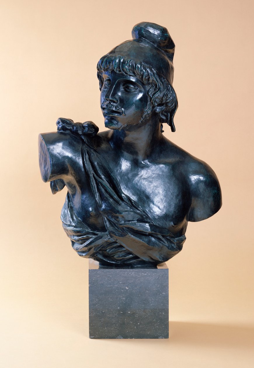 Buste af Paris med skæg, 1915 af Pierre Auguste Renoir