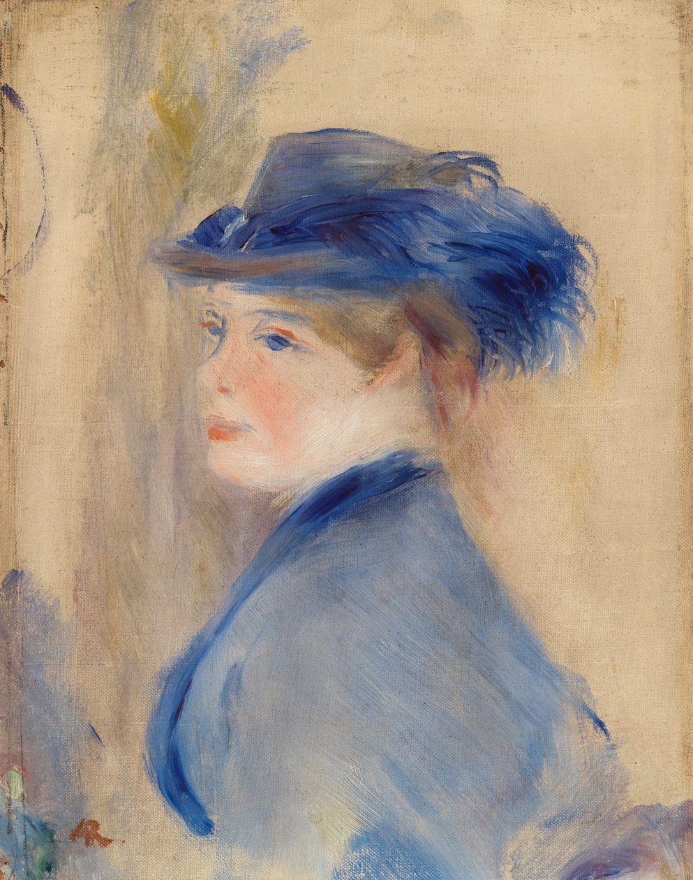 Buste af en kvinde (Buste de femme) af Pierre Auguste Renoir
