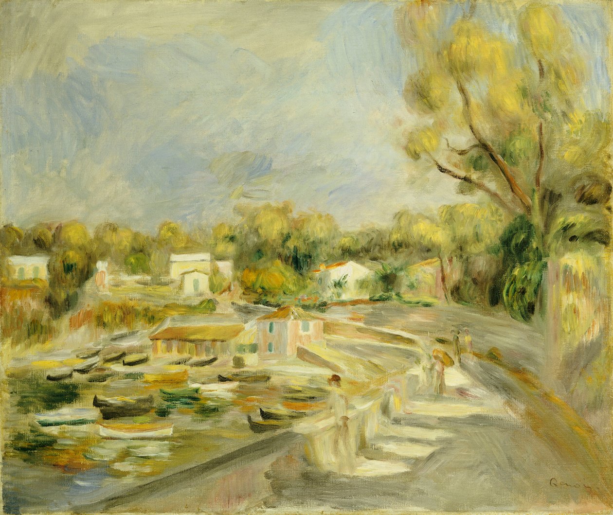 Cagnes landskab af Pierre Auguste Renoir