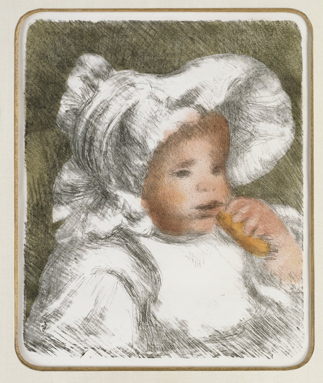 Barn med en kiks, ca. 1888-89 af Pierre Auguste Renoir