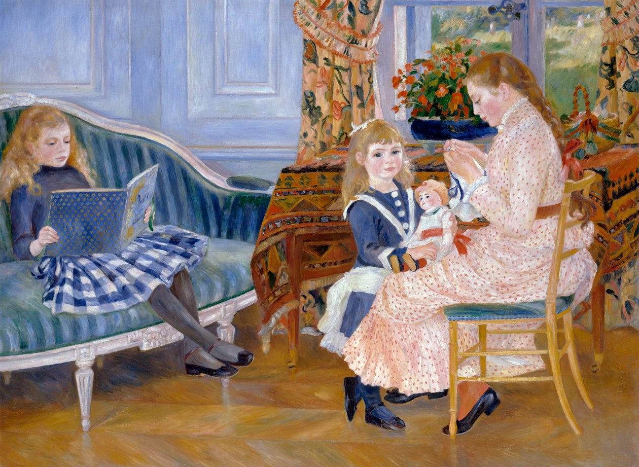Børneeftermiddag i Wargemont, 1884 af Pierre Auguste Renoir