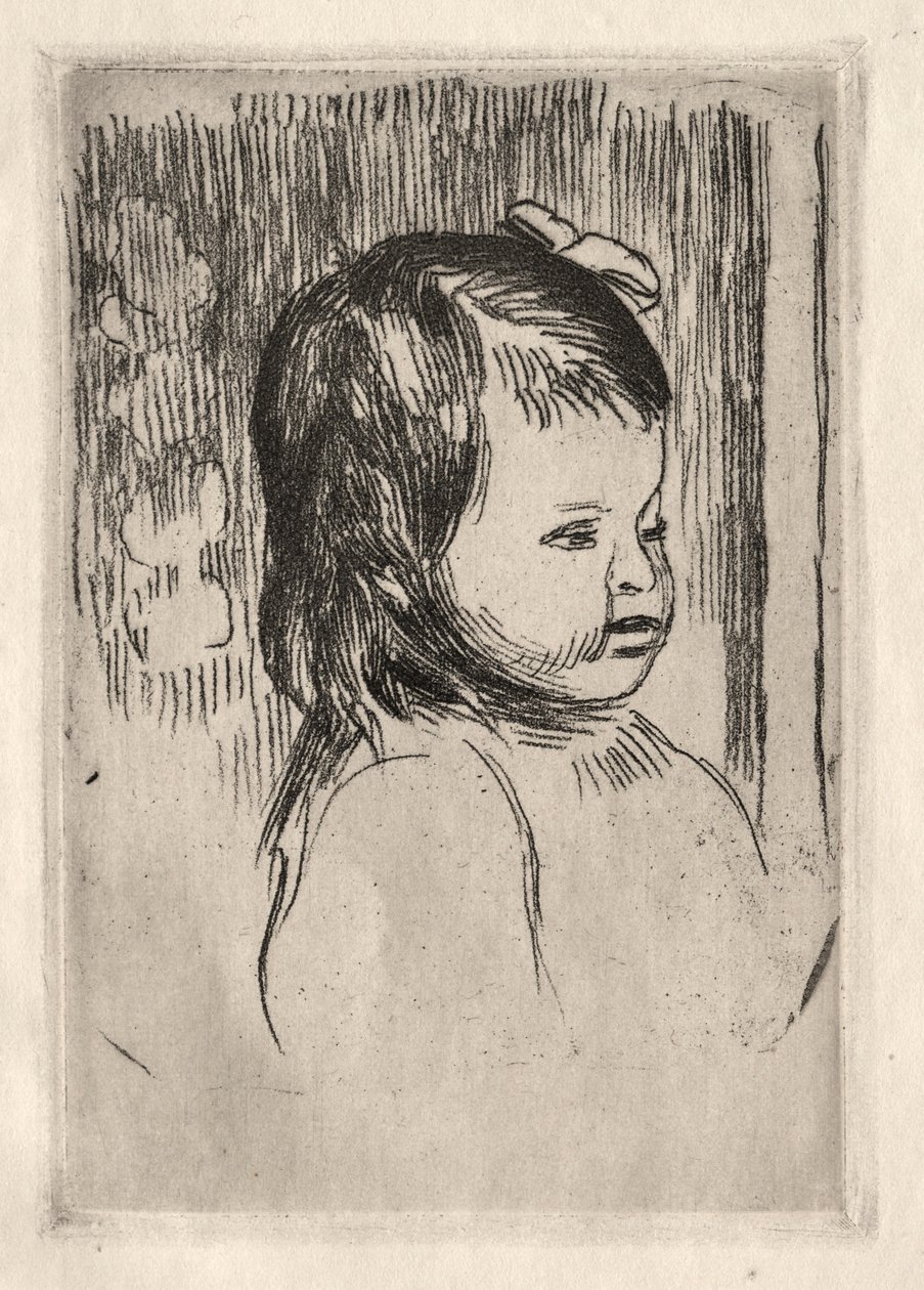 Barnebuste, drejet til højre af Pierre Auguste Renoir
