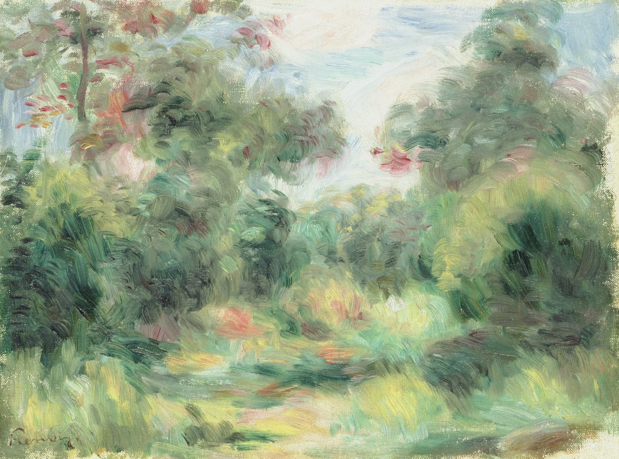 Clairiere, ca. 1900 (olie på lærred) af Pierre Auguste Renoir