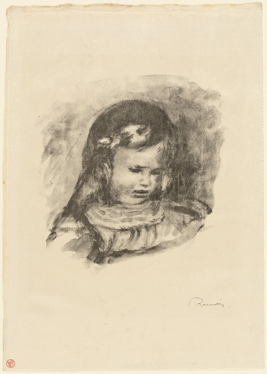 Claude Renoir, hovedsænket af Pierre Auguste Renoir