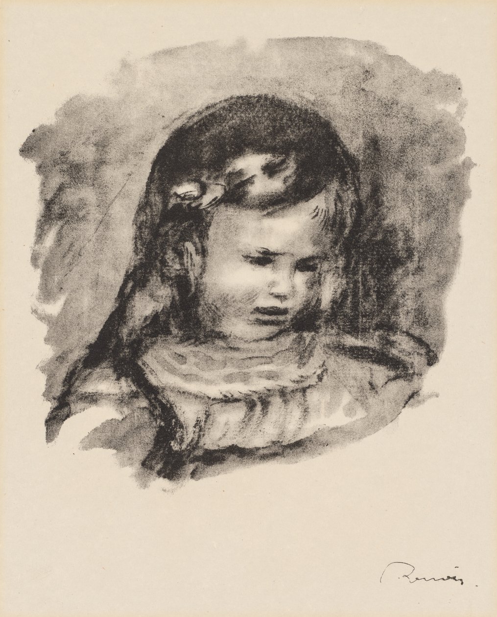 Claude Renoir, hovedsænket af Pierre Auguste Renoir