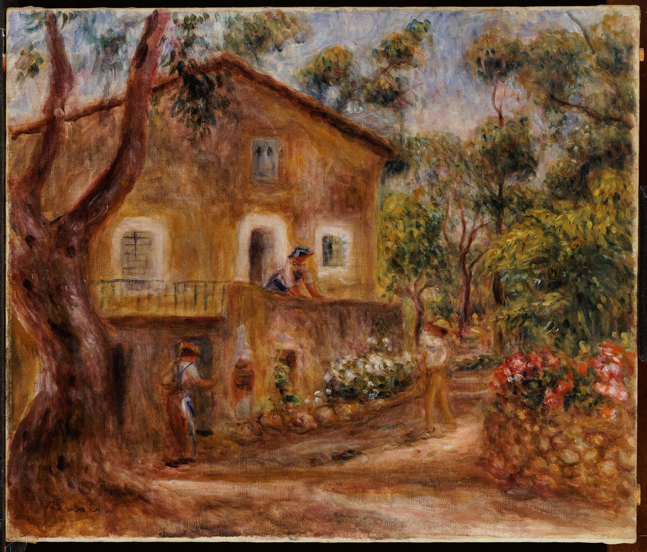 Collettes hus i Cagne, 1912 af Pierre Auguste Renoir
