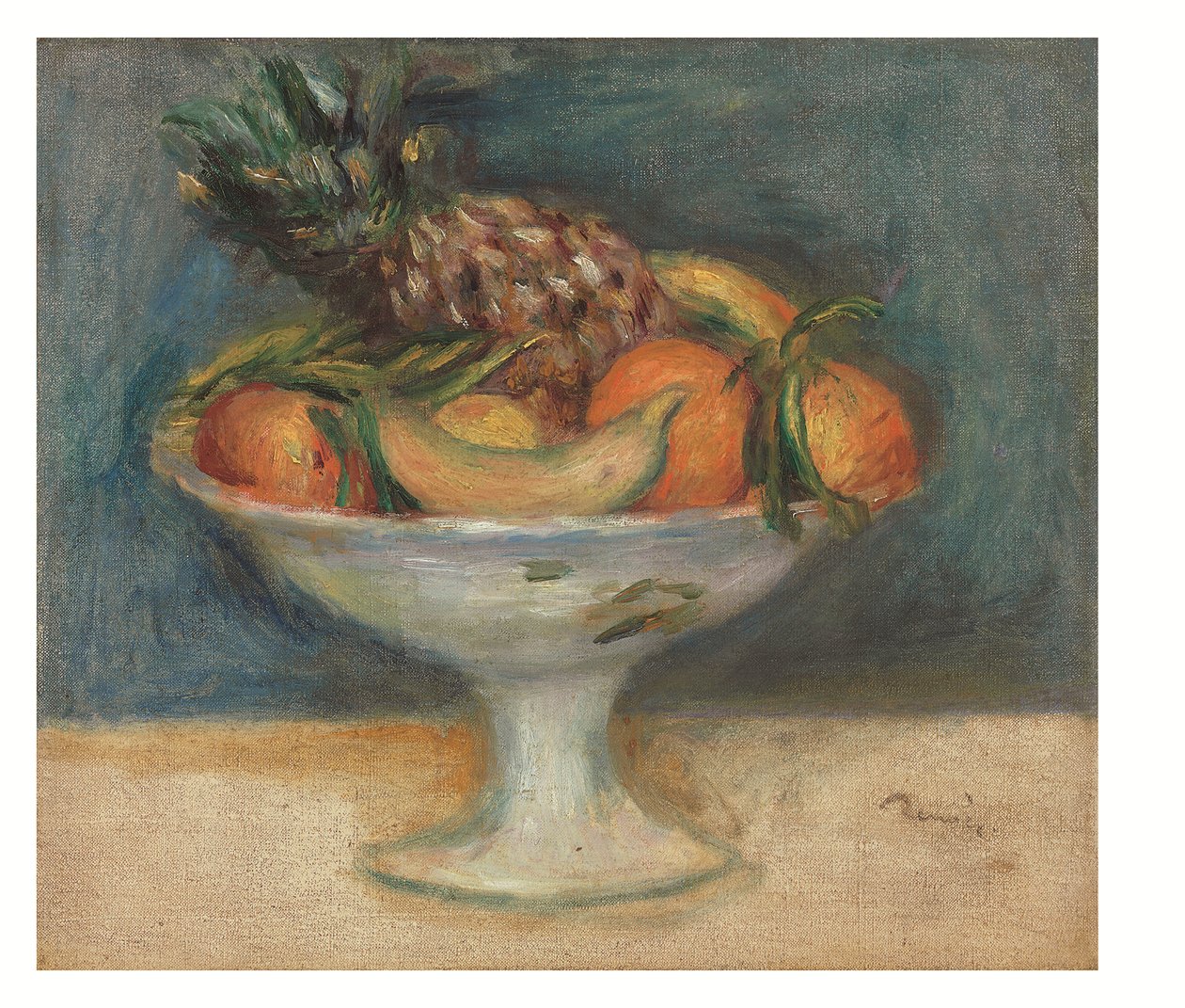Frugtskål, ca. 1890 (olie på lærred) af Pierre Auguste Renoir