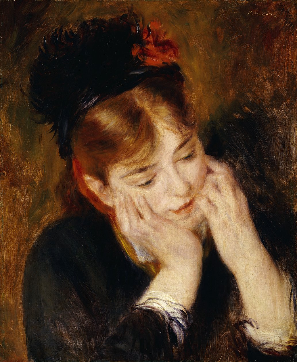Kontemplation, 1877 af Pierre Auguste Renoir