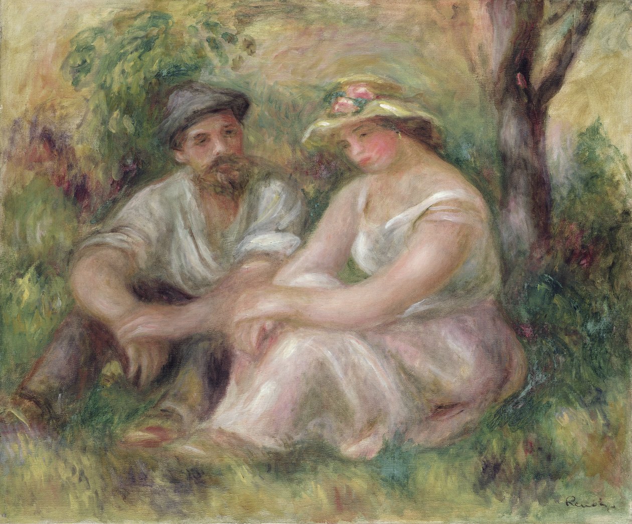 Samtale af Pierre Auguste Renoir