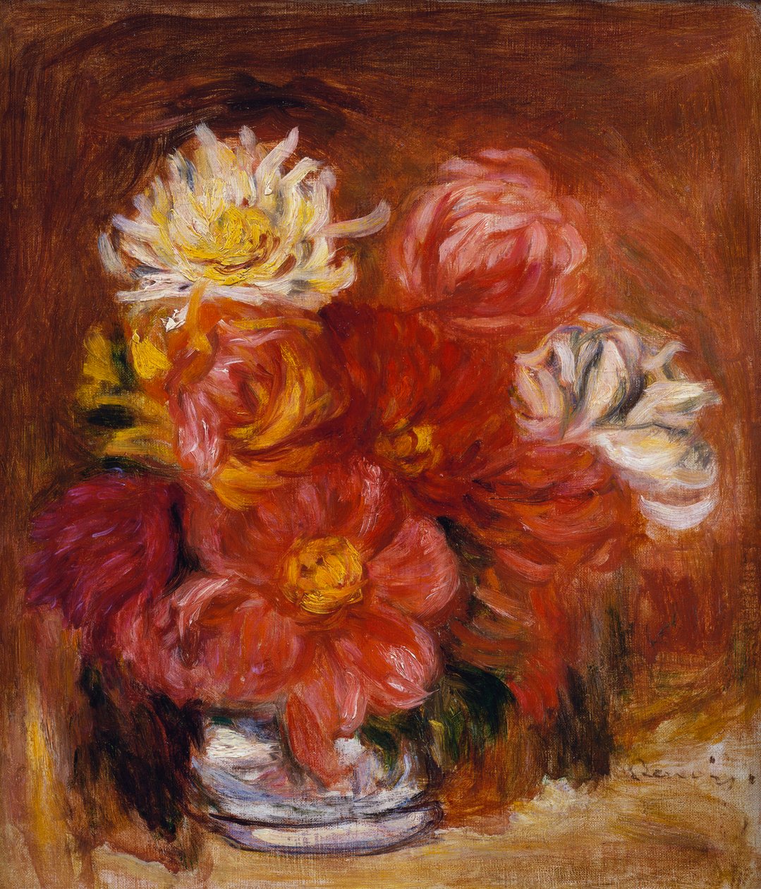 Dahlia, ca. 1890 af Pierre Auguste Renoir