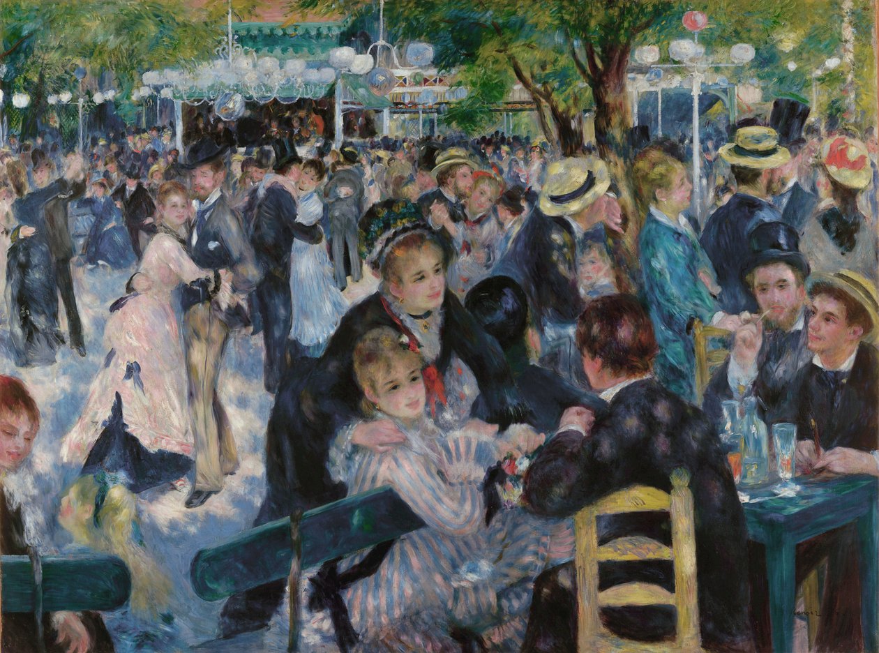 Dans på Le Moulin de la Galette af Pierre Auguste Renoir