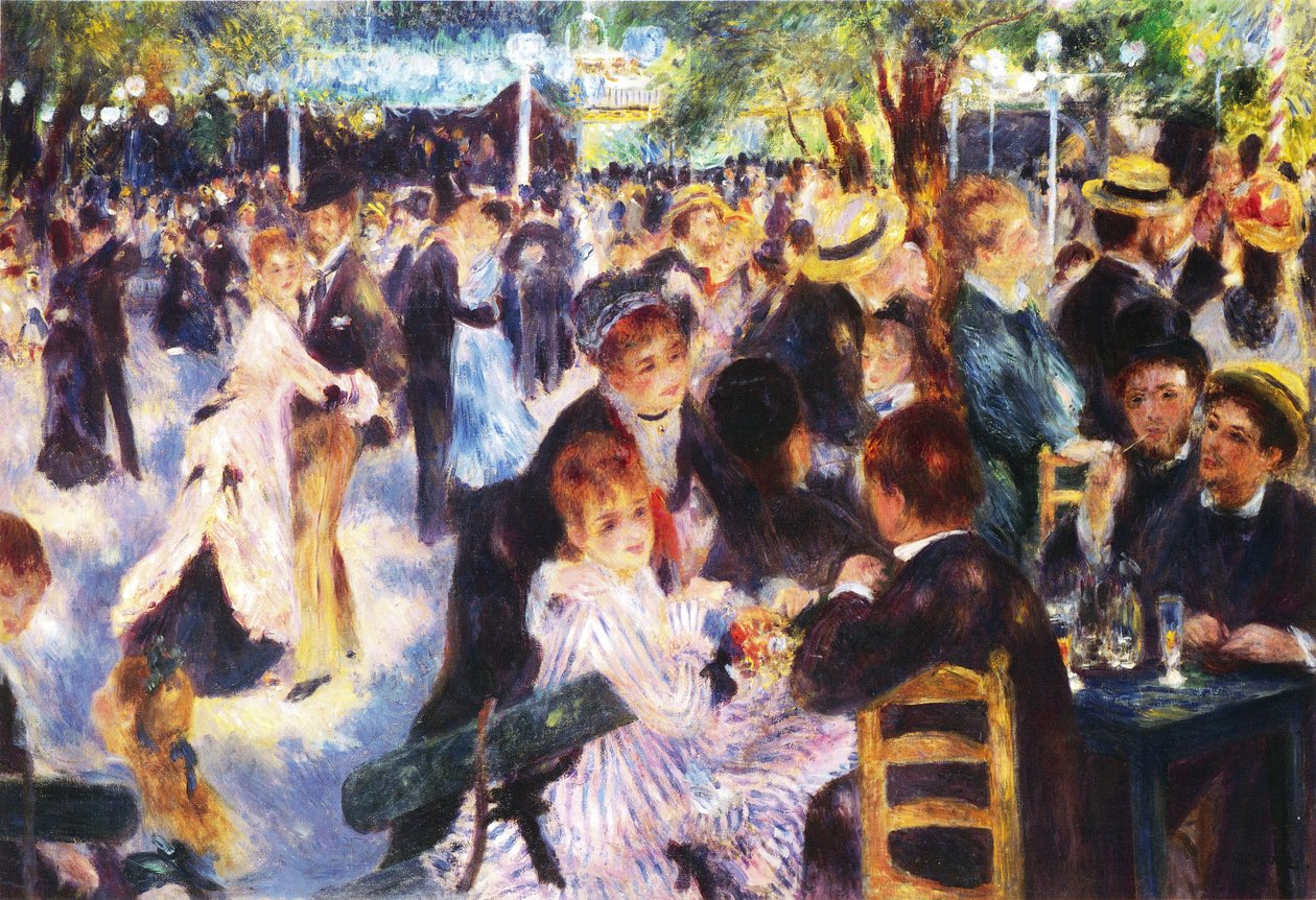 Dans på Mouline de la Galette af Pierre Auguste Renoir