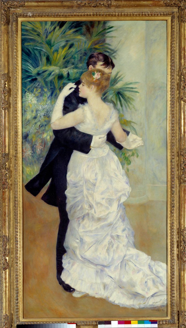 Dansen har byen. Maleri af Pierre Auguste Renoir (1841-1919) repræsenterende Suzanne Valadon og Paul Lhote af Pierre Auguste Renoir