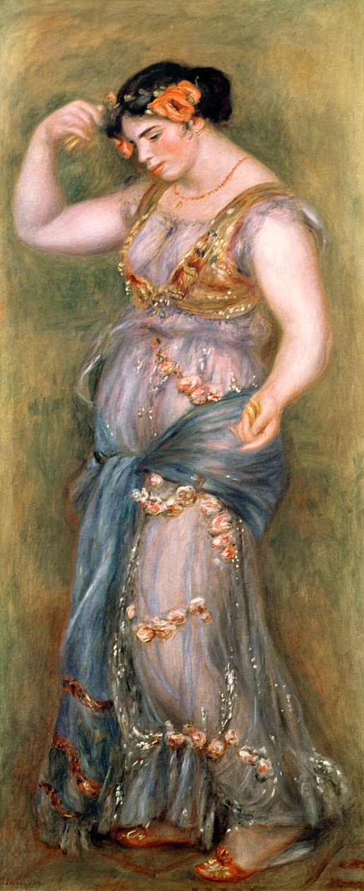Dansende pige med kastanjetter, 1909 af Pierre Auguste Renoir
