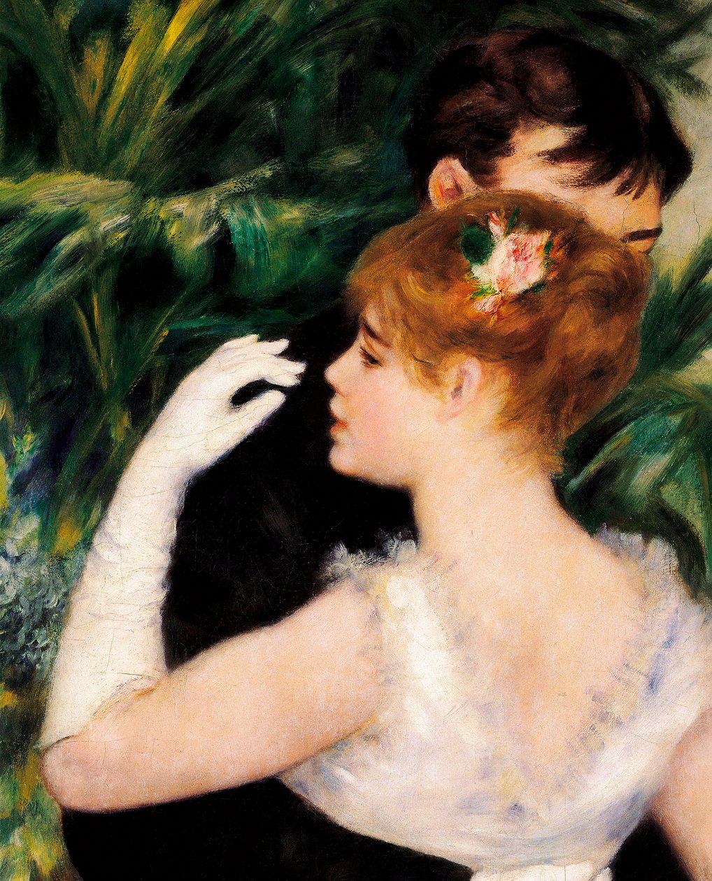 Dans i byen - Den franske maler Suzanne Valadon (1865-1938) var en af modellerne (detaljer) af Pierre Auguste Renoir