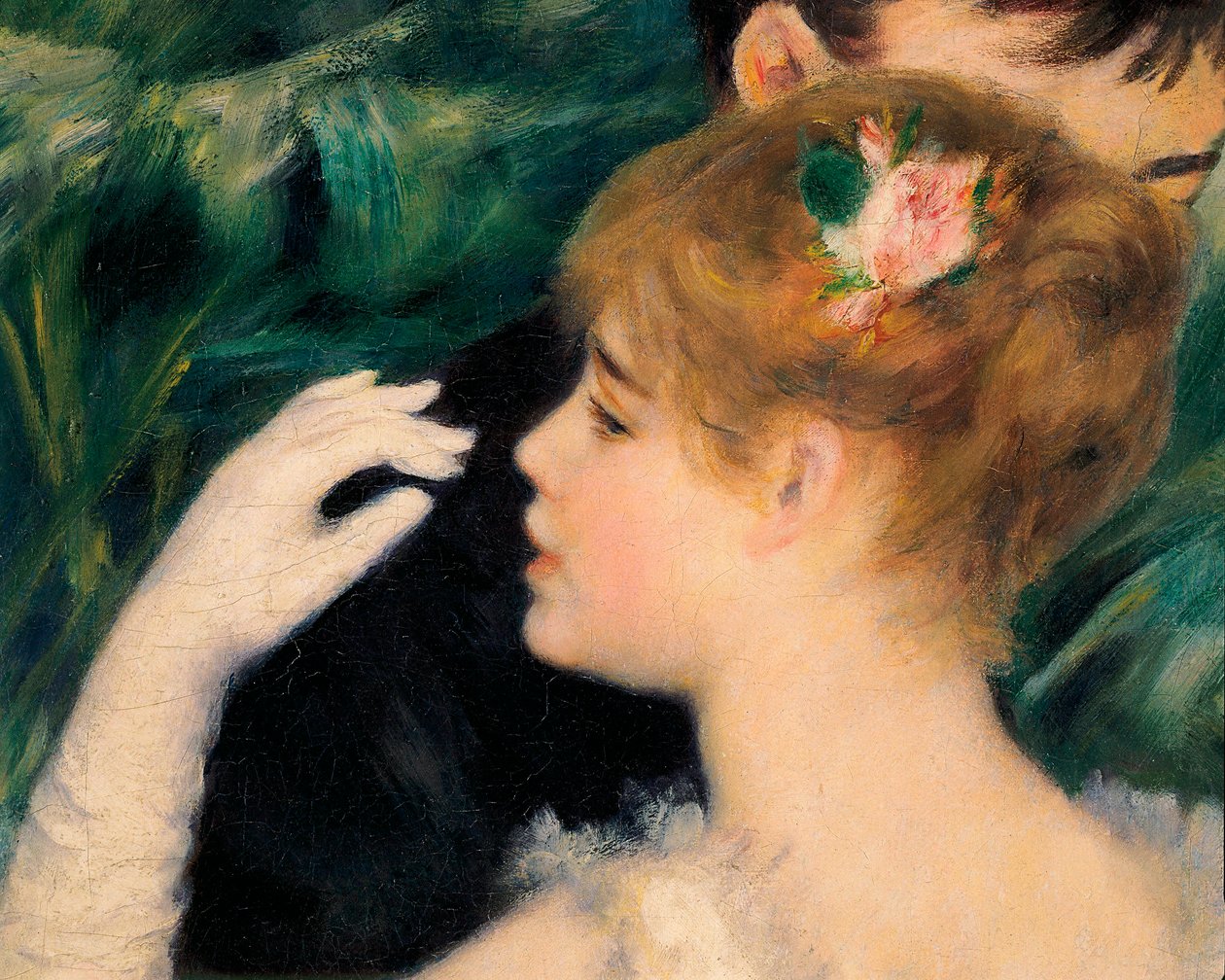 Dans i byen - Den franske maler Suzanne Valadon (1865-1938) var en af modellerne (detaljer) af Pierre Auguste Renoir