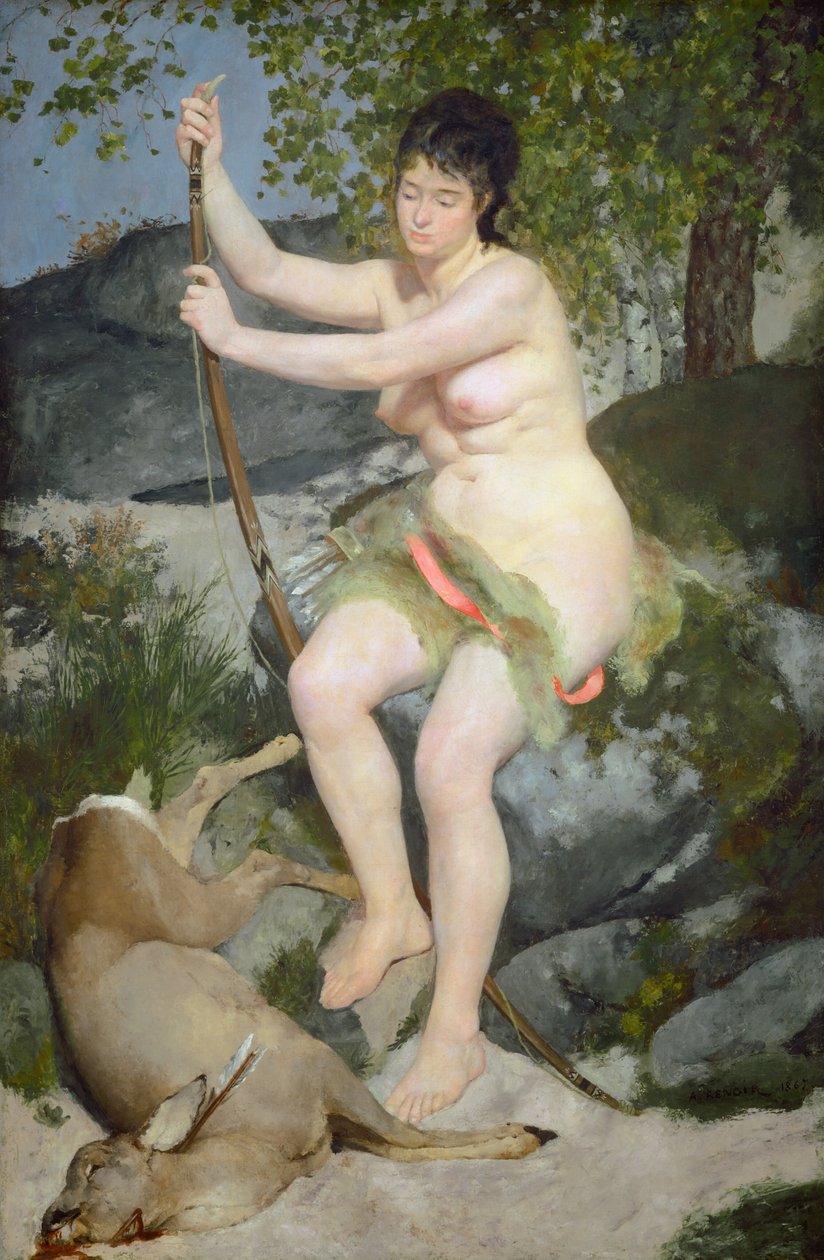 Diana, 1867. af Pierre Auguste Renoir