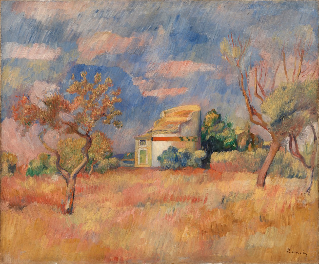 Dueslag ved Bellevue (Pigeonnier de Bellevue) af Pierre Auguste Renoir