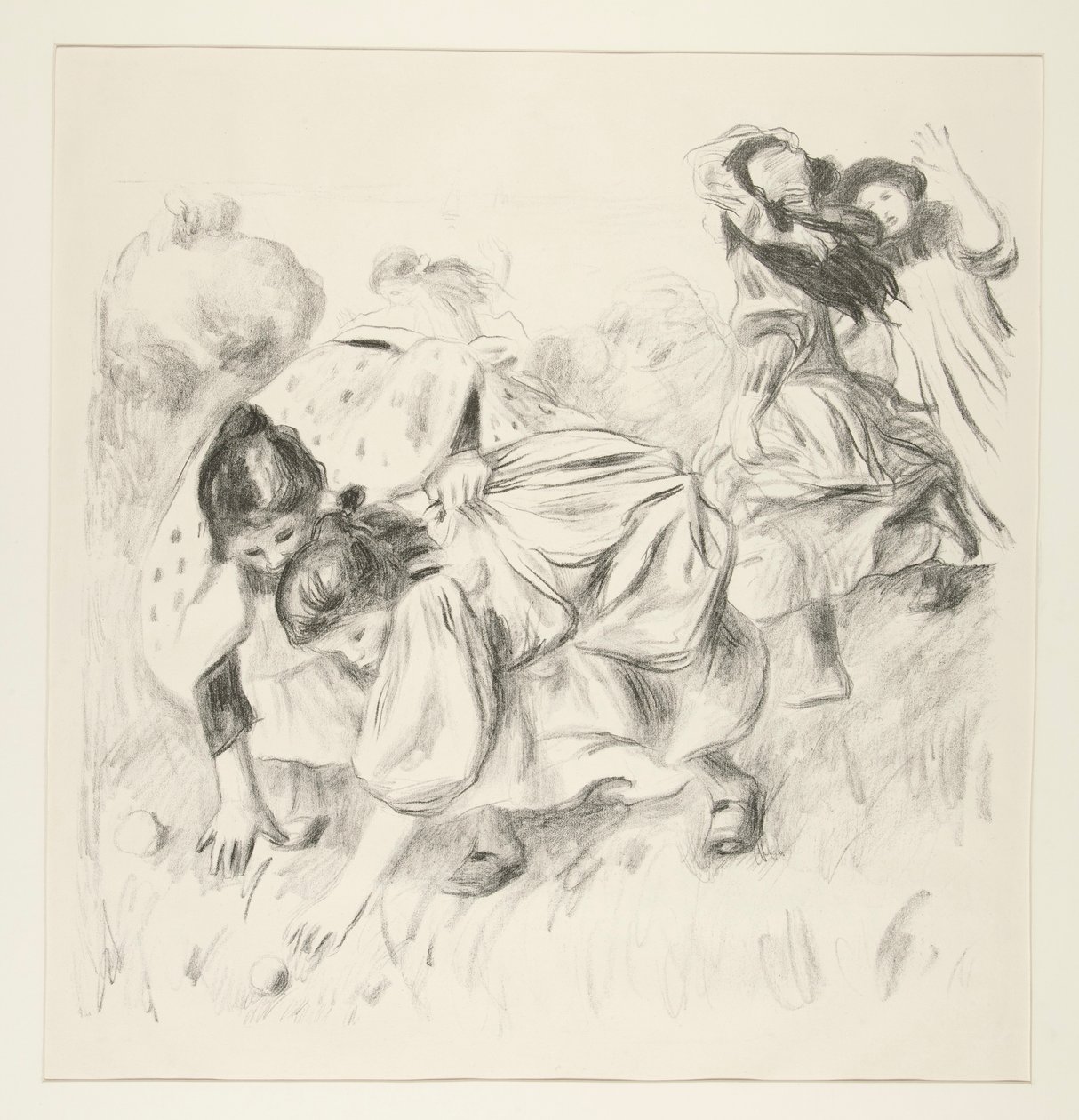 Børn leger? bolden (børn spiller bold) af Pierre Auguste Renoir