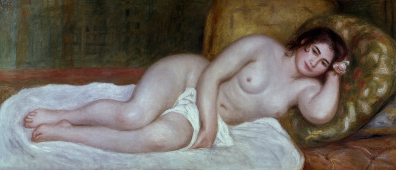 Nøgen kvinde liggende af Pierre Auguste Renoir