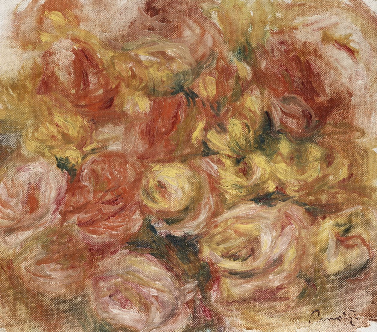 Blomsterskitse, ca. 1914 af Pierre Auguste Renoir