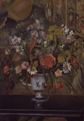 Blomster i en vase af Pierre Auguste Renoir
