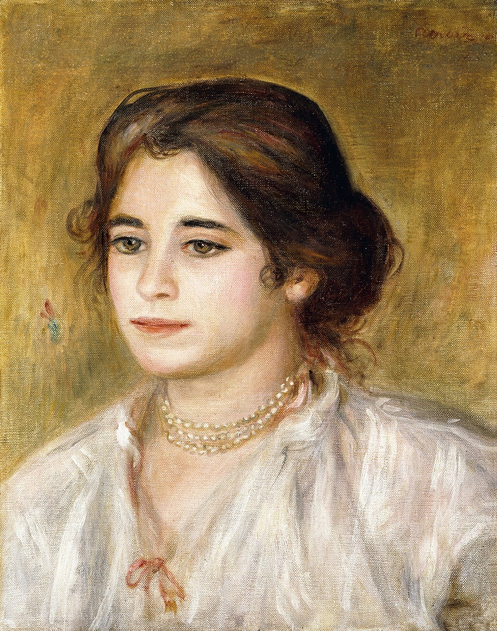 Gabrielle ved halskæden, 1906 af Pierre Auguste Renoir