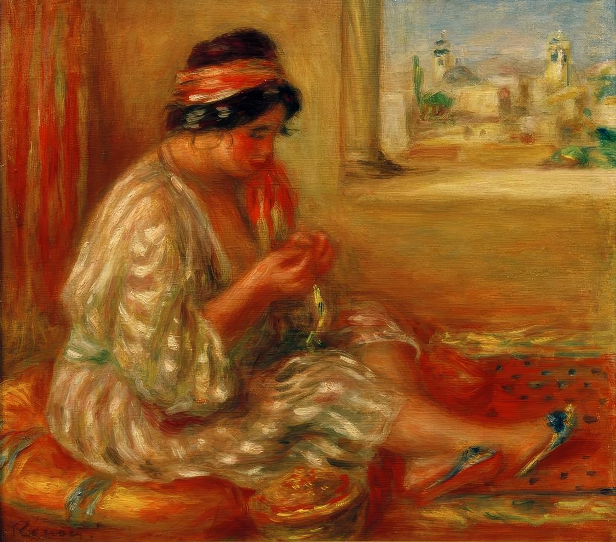 Gabrielle på algerisk af Pierre Auguste Renoir