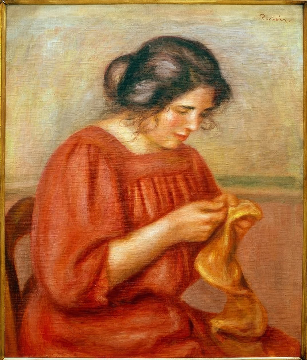 Gabrielle genoptager af Pierre Auguste Renoir