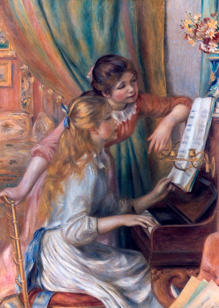 Piger ved klaveret, 1892 af Pierre Auguste Renoir