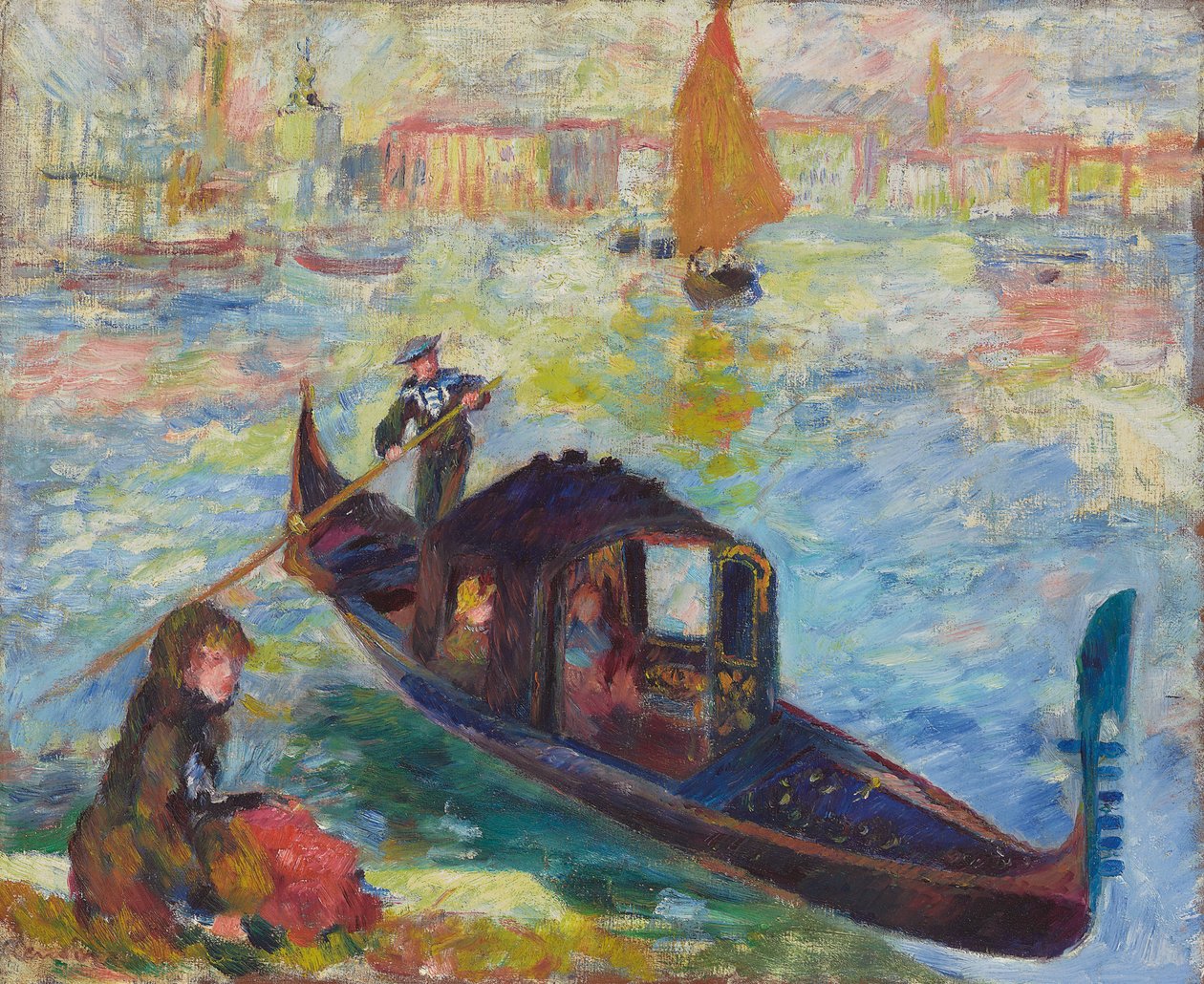 Gondol, Venedig, 1881 af Pierre Auguste Renoir