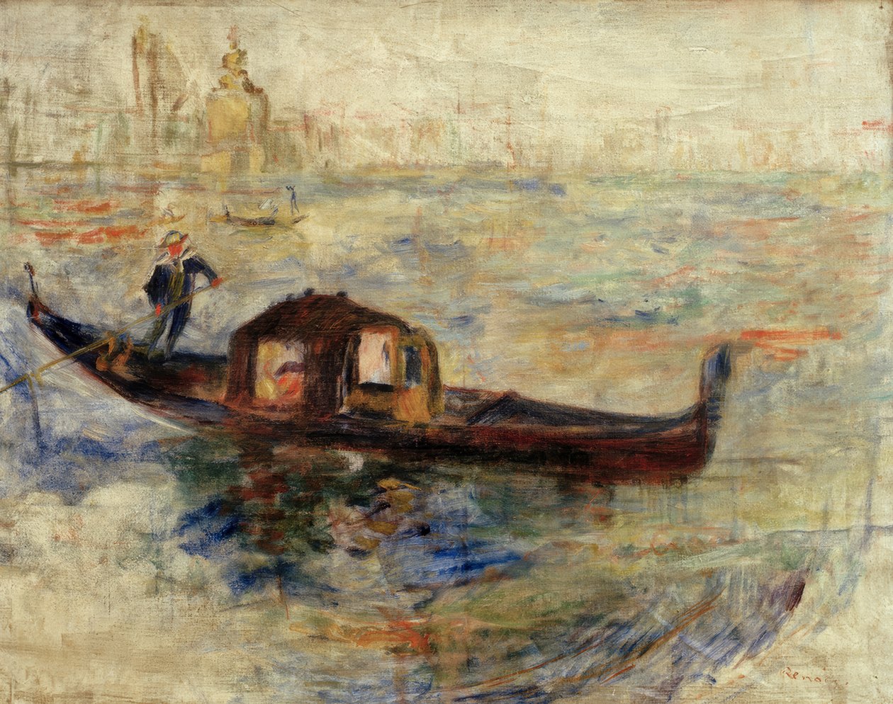 Gondol i Venedig af Pierre Auguste Renoir