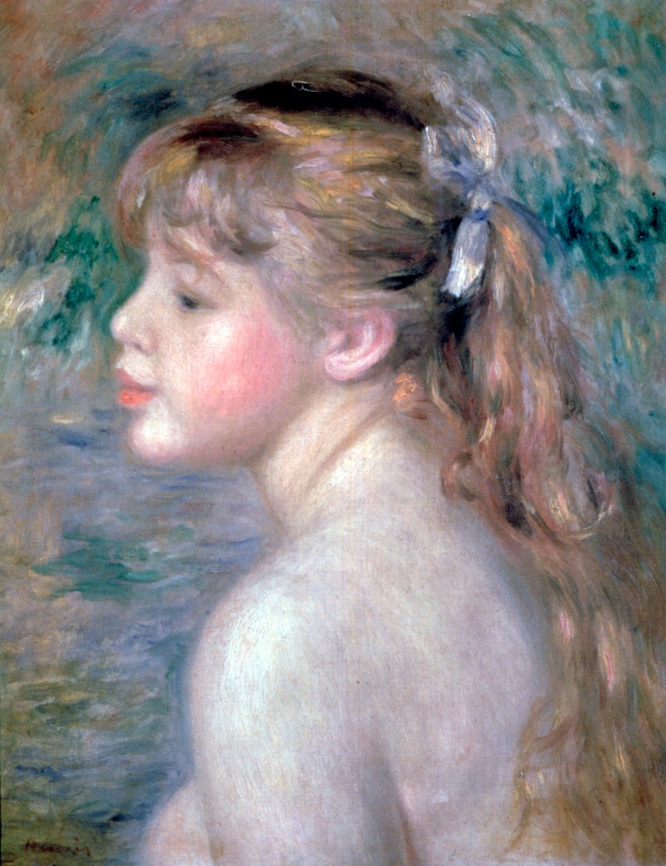 Hoved af et barn, 1892. af Pierre Auguste Renoir