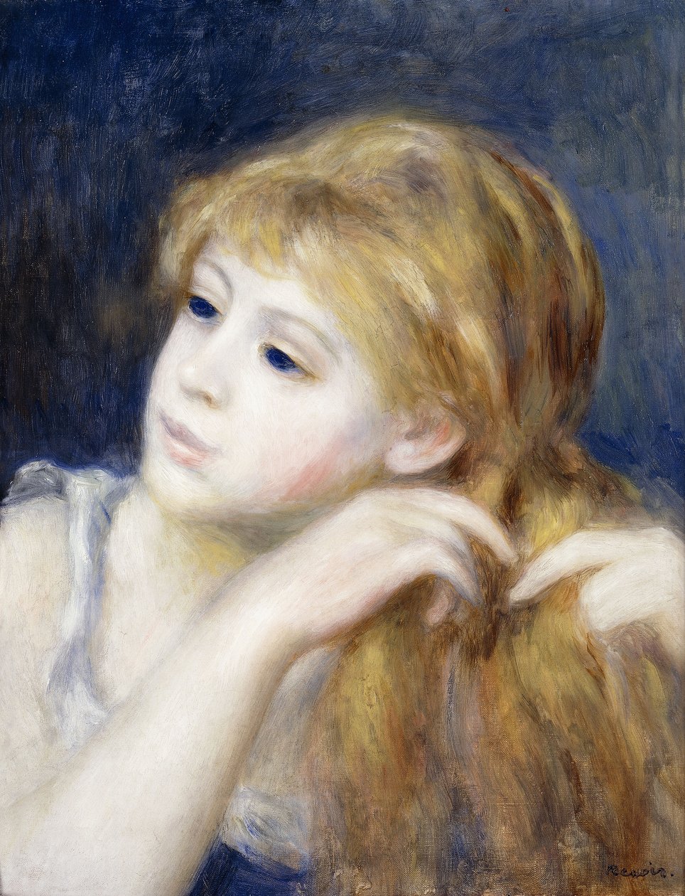 Leder af en ung pige, 1890 af Pierre Auguste Renoir