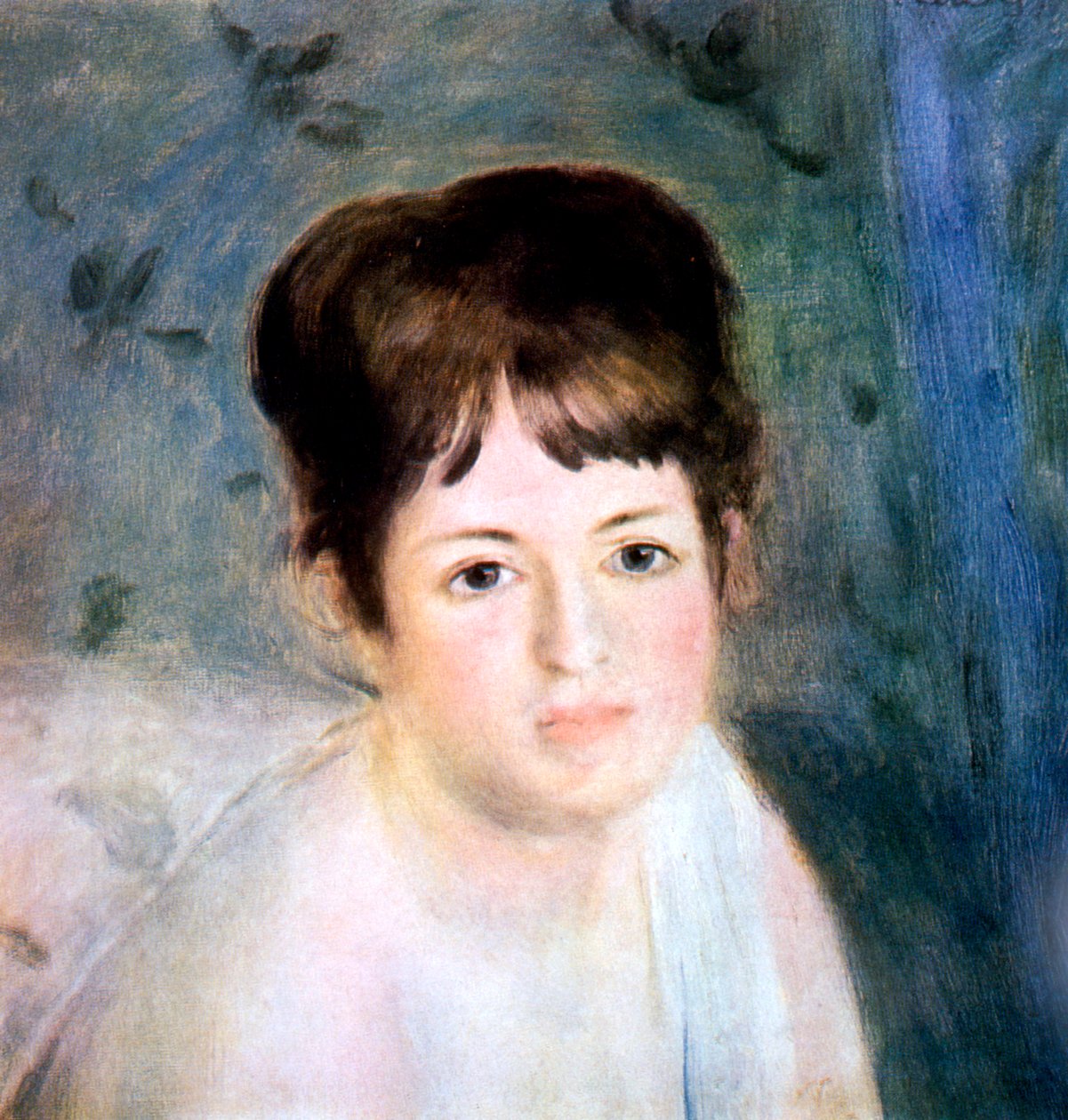 Hoved af en kvinde, 1876 af Pierre Auguste Renoir