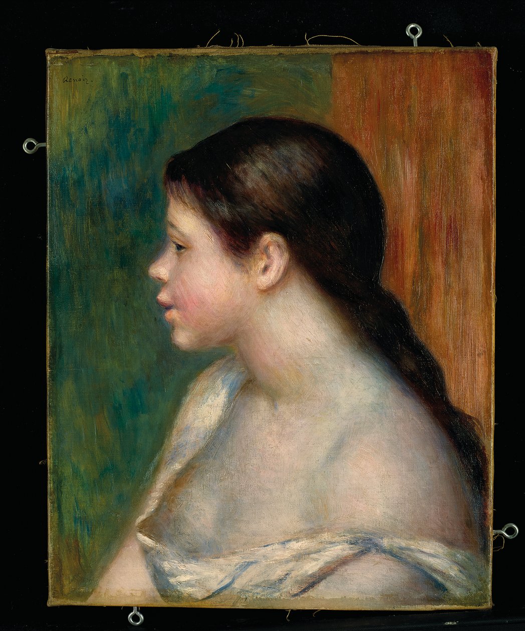 Hoved af en ung pige, 1882 af Pierre Auguste Renoir