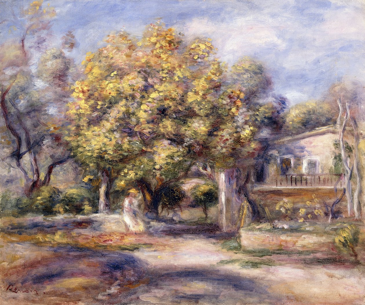 House at Cagnes, ca. 1905 (olie på lærred) af Pierre Auguste Renoir