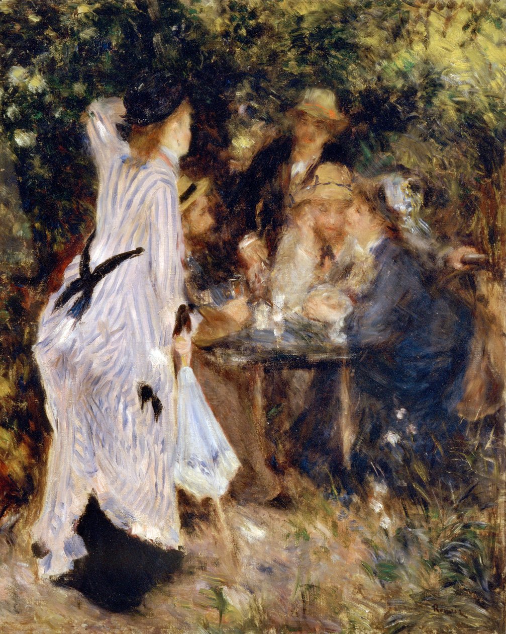 I haven Au Jardin du Moulin de la Galette, 1876. af Pierre Auguste Renoir