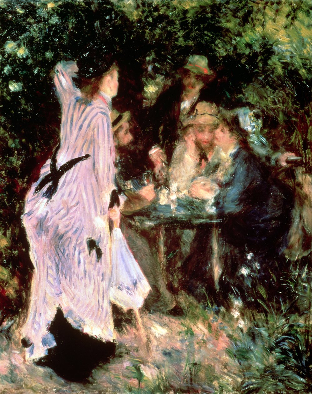 I haven eller under træerne i Moulin de la Galette af Pierre Auguste Renoir