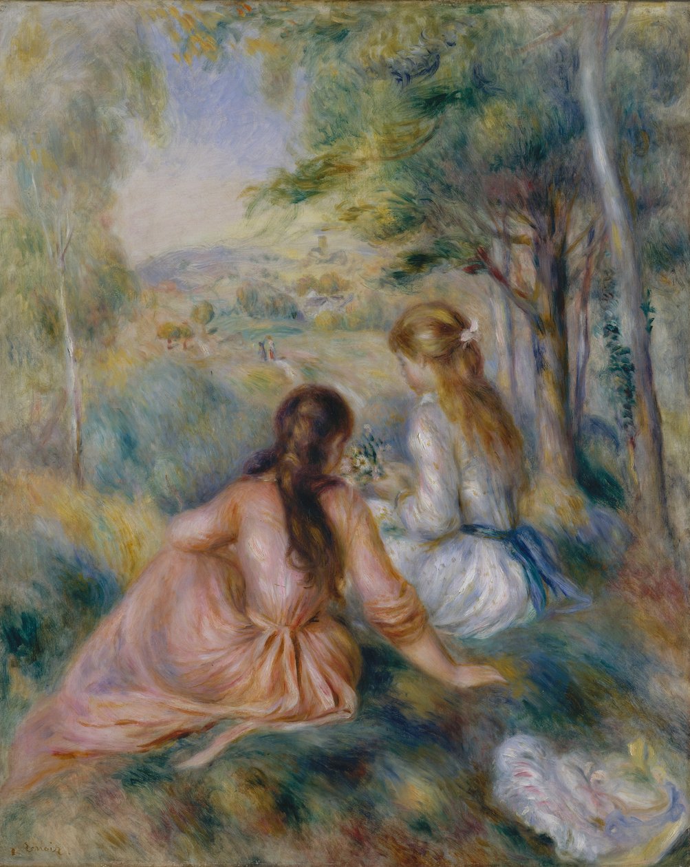 I Engen, 1888-92. af Pierre Auguste Renoir