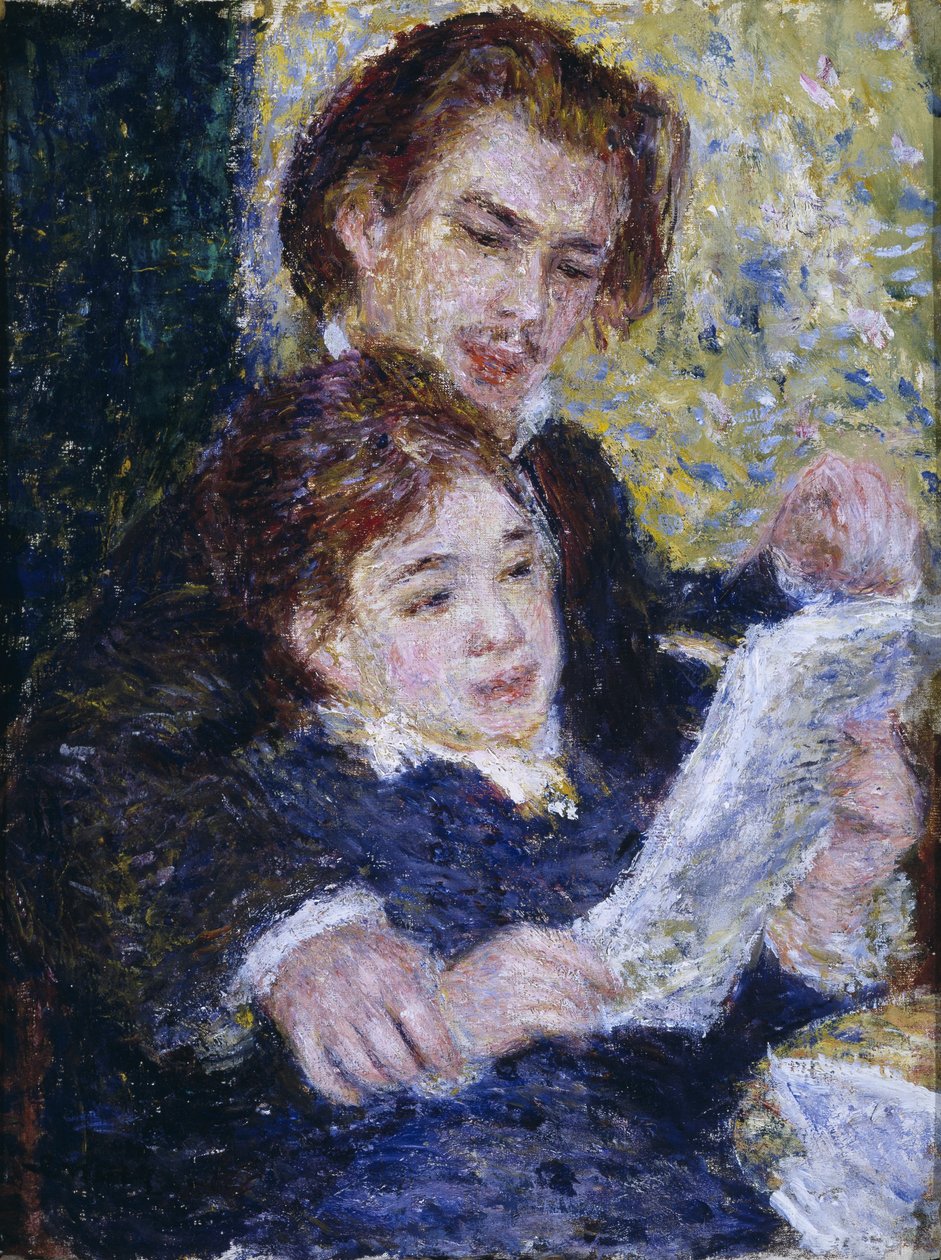 I studiet: Georges Riviere og Marguerite Legrand af Pierre Auguste Renoir