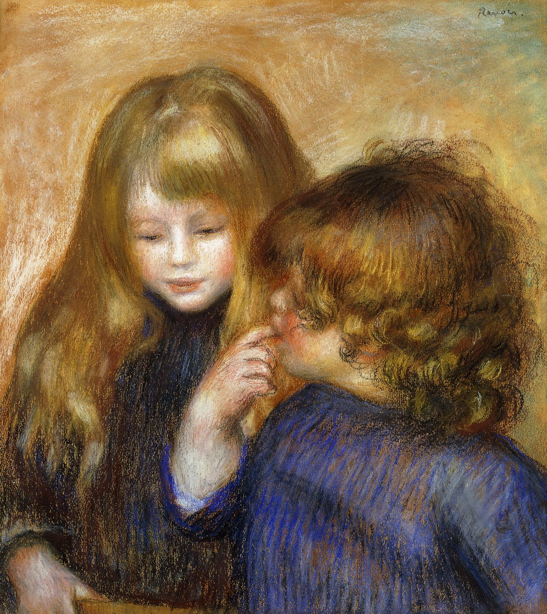 John og Coco; John og Coco, ca. 1902 af Pierre Auguste Renoir