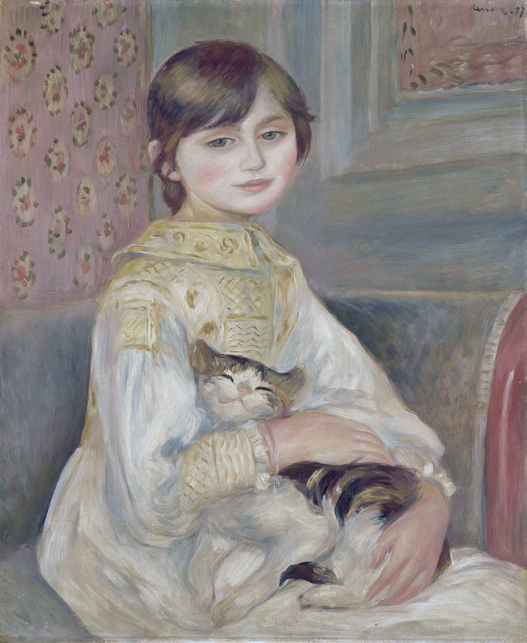Julie Manet, også kendt som kattebarnet af Pierre Auguste Renoir