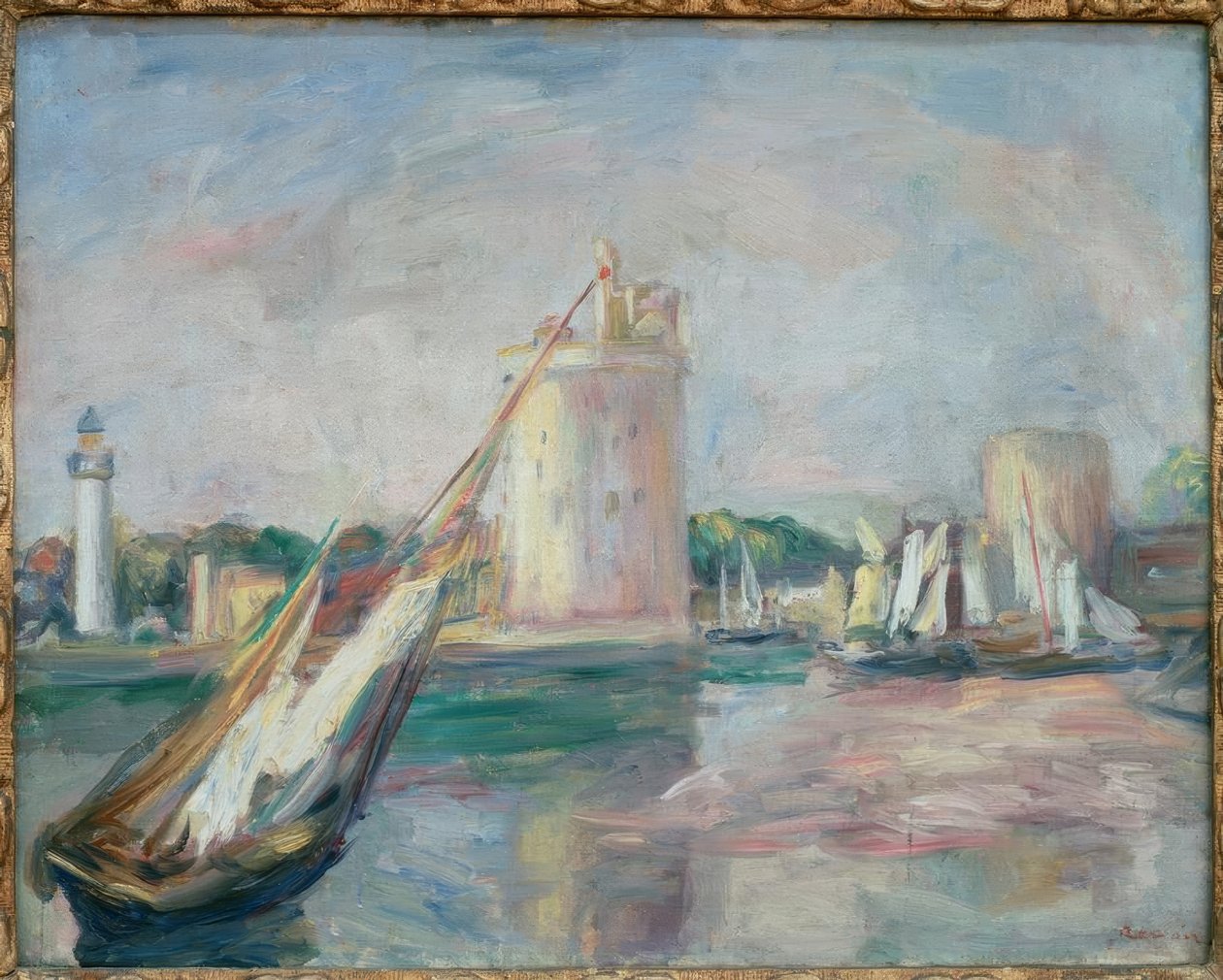 Indgang til havnen i La Rochelle af Pierre Auguste Renoir