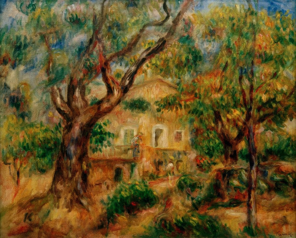 La Ferme aux Collettes af Pierre Auguste Renoir