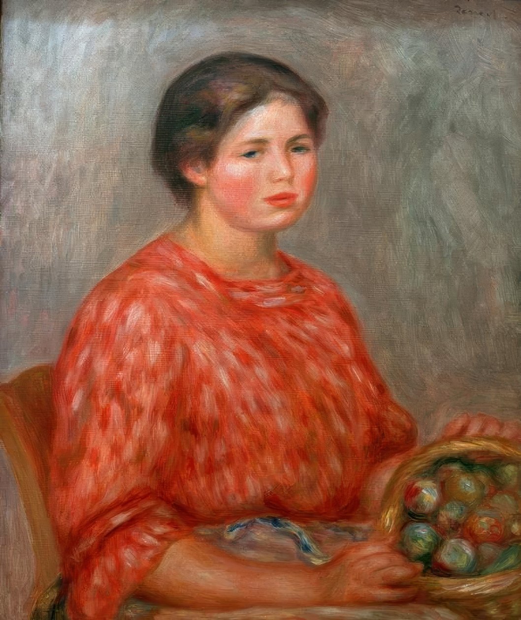 La Fruitiere af Pierre Auguste Renoir