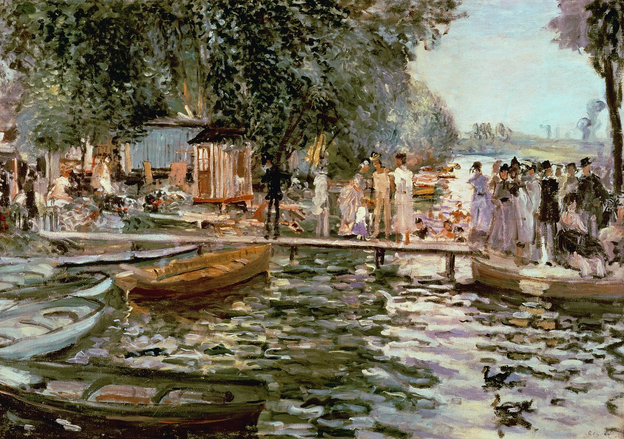 La Grenouillere af Pierre Auguste Renoir