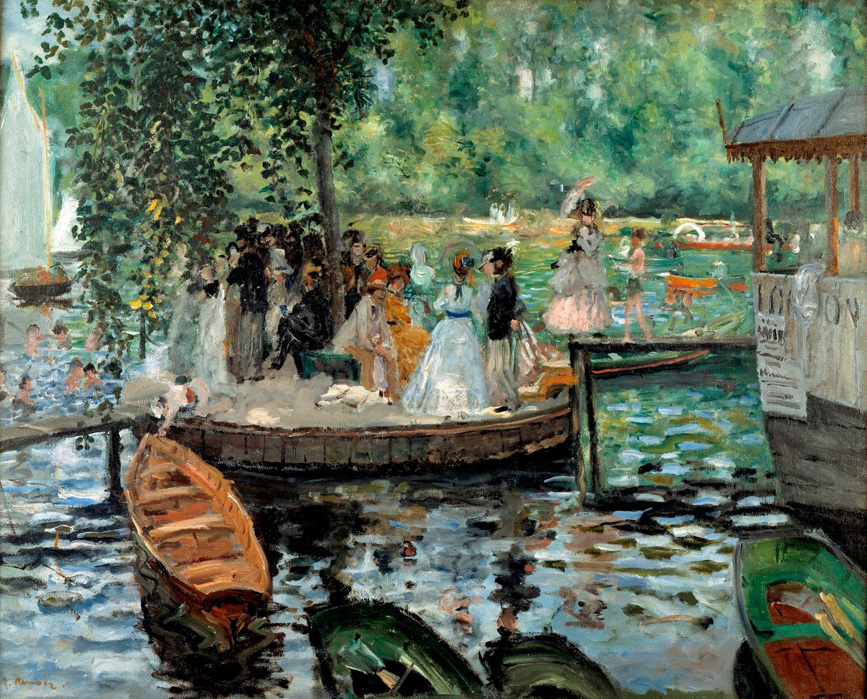 La Grenouillère af Pierre Auguste Renoir